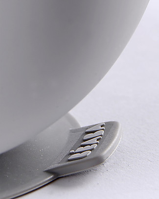 Béaba Suction Bowl - Silicone - Grey Bowls & Plates
