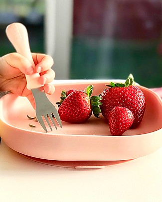 Béaba Suction Plate - Silicone - Pink Meal Sets