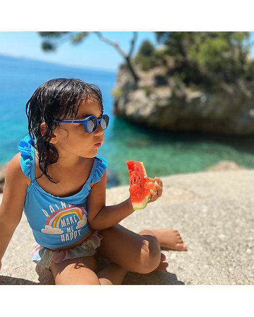 Béaba Sunglasses with Adjustable Strap - 100% UV Filtering - Blue Sunglasses