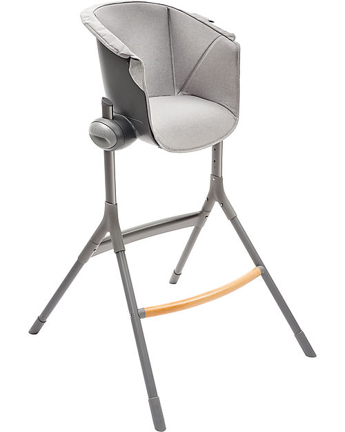 Béaba Textile Junior Seating for Up&Down High Chair - Grey - Very Comfortable and Hygienic and Trendy Accessories for High Chairs