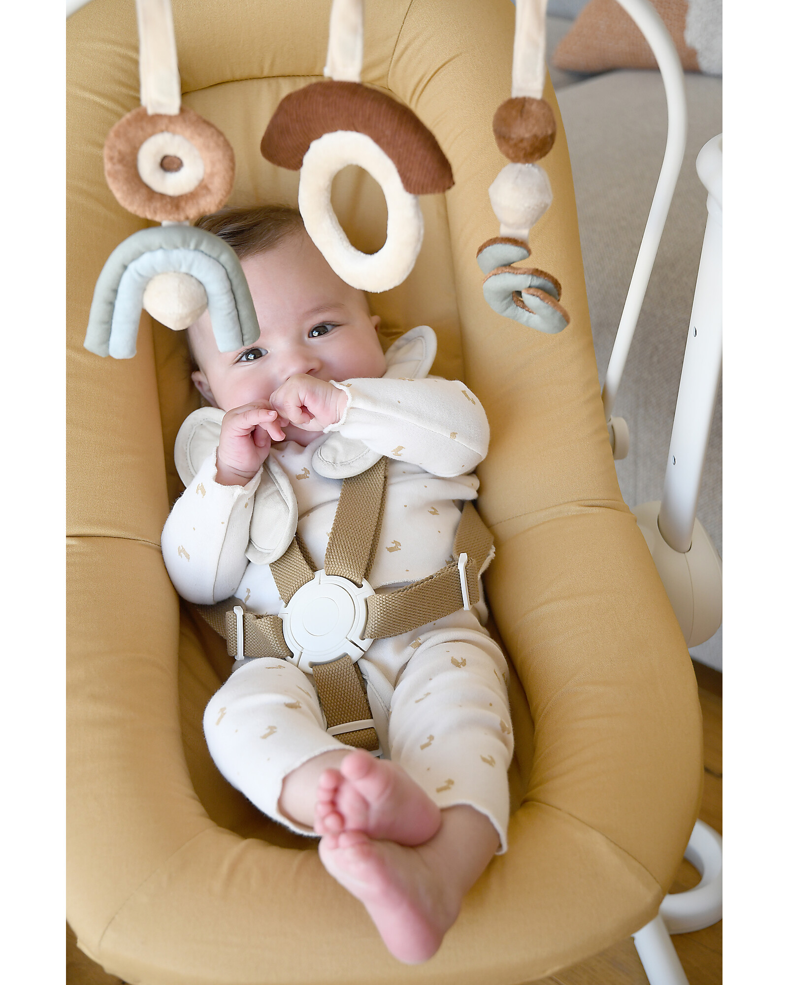 Up and down top baby bouncer