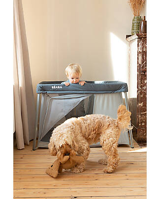 Béaba Travel Cot 3 in 1 - Mineral Grey - Carrying Bag Included! Travel Cots