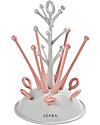 Béaba Tree Bottles Drainer - Pink - Can Stack up to 6 Bottles Baby Bottles Accessories