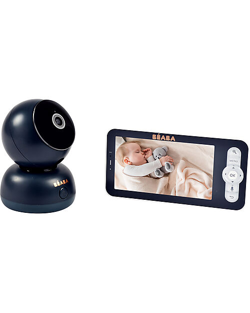 Béaba Zen Premium Video Baby Monitor - 360 ° Rotating Auto Video Camera - Available on Mobile Phone Baby Monitor