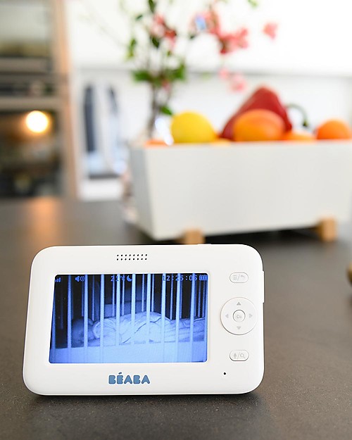 Béaba ZEN+ Video Baby Monitor - High Performance Auto-Rotating Camera with Infra-Red LED and Movement Detectors Baby Monitor