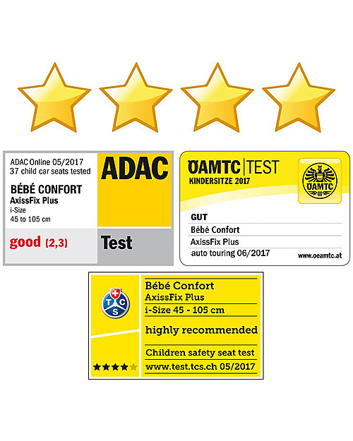 Bébé Confort/Maxi Cosi AssixFix Plus Car Seat Group 1, Sparkling Grey - From Birth to 4 years,  360° Swiveling Seat Car Seats Group 1/2/3