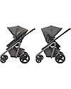 Bébé Confort/Maxi Cosi BBC Trio: Lila Stroller + Jade Carrycot + Cabriofix Car Seat, Sparkling Grey Trio and Duo Strollers