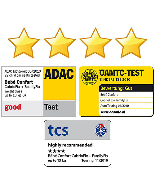 Bébé Confort/Maxi Cosi CabrioFix Car Seat 0+ i-Size, Nomad Black - 0-12 Months, Light and Safe! Car Seats Group 0+/1