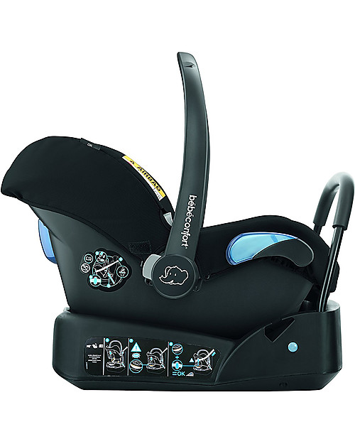 Bébé Confort/Maxi Cosi Citi Car Seat  0+ i-Size, Nomad Black - 0-12 months, TUV Certification Car Seats Group 0+/1