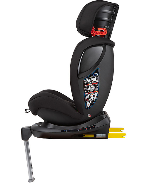 Bébé Confort/Maxi Cosi EvolveFix, 360° Swiveling Car Seat, Night Black - Group 0+/1/2/3 - From Birth to 12 years! Car Seats Group 1/2/3