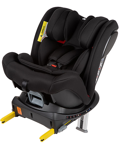 Bébé Confort/Maxi Cosi EvolveFix, 360° Swiveling Car Seat, Night Black - Group 0+/1/2/3 - From Birth to 12 years! Car Seats Group 1/2/3