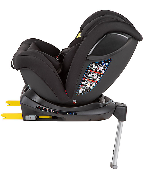 Bébé Confort/Maxi Cosi EvolveFix, 360° Swiveling Car Seat, Night Black - Group 0+/1/2/3 - From Birth to 12 years! Car Seats Group 1/2/3