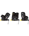 Bébé Confort/Maxi Cosi EvolveFix, 360° Swiveling Car Seat, Night Black - Group 0+/1/2/3 - From Birth to 12 years! Car Seats Group 1/2/3