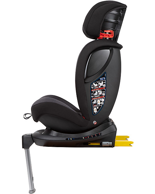 Bébé Confort/Maxi Cosi EvolveFix, 360° Swiveling Car Seat, Night Grey - Group 0+/1/2/3 - From Birth to 12 years! Car Seats Group 1/2/3