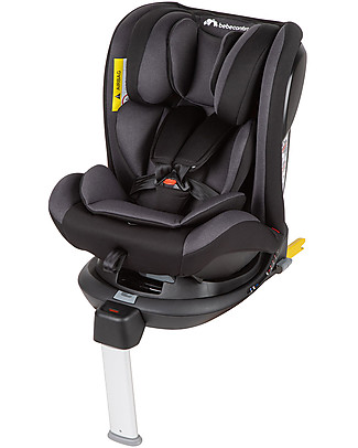 Bébé Confort/Maxi Cosi EvolveFix, 360° Swiveling Car Seat, Night Grey - Group 0+/1/2/3 - From Birth to 12 years! Toddler Car Seats