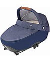 Bébé Confort/Maxi Cosi Jade Carrycot, Nomad Blue - Up to 6 months, Isofix and R129 Compliant Pram Systems