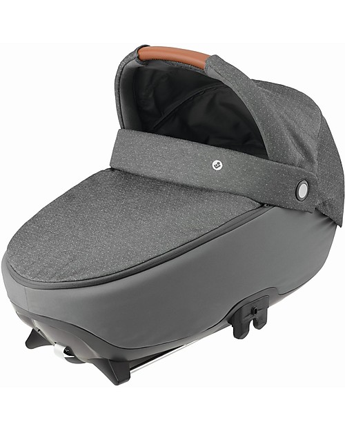 Bébé Confort/Maxi Cosi Jade Carrycot, Sparkling Grey - Up to 6 months, Isofix and R129 Compliant Pram Systems