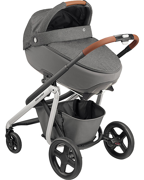 Bébé Confort/Maxi Cosi Jade Carrycot, Sparkling Grey - Up to 6 months, Isofix and R129 Compliant Pram Systems
