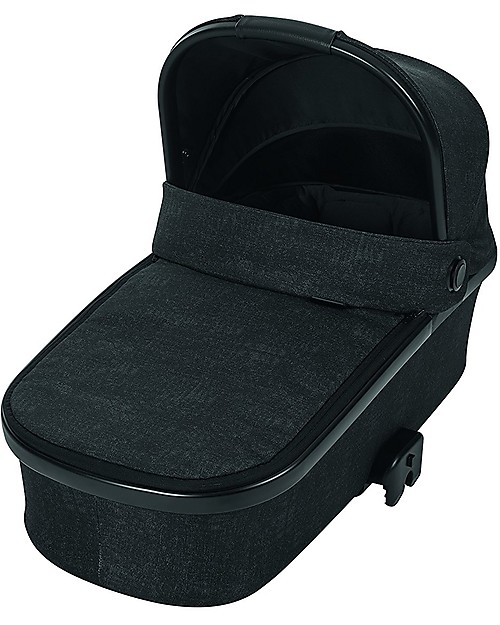 Bébé Confort/Maxi Cosi Oria Carrycot for Strollers, Nomad Black - Up to 6 months, Foldable! Pram Systems