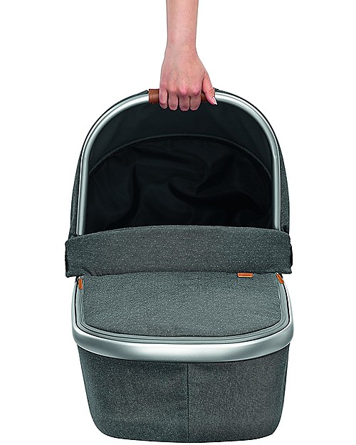 Bébé Confort/Maxi Cosi Oria Carrycot for Strollers, Sparkling Grey - Up to 6 months, Foldable! Pram Systems