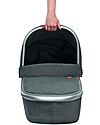 Bébé Confort/Maxi Cosi Oria Carrycot for Strollers, Sparkling Grey - Up to 6 months, Foldable! Pram Systems