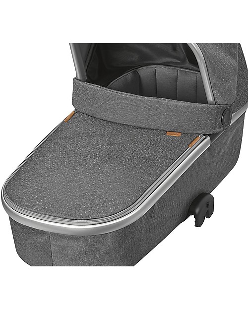 Bébé Confort/Maxi Cosi Oria Carrycot for Strollers, Sparkling Grey - Up to 6 months, Foldable! Pram Systems