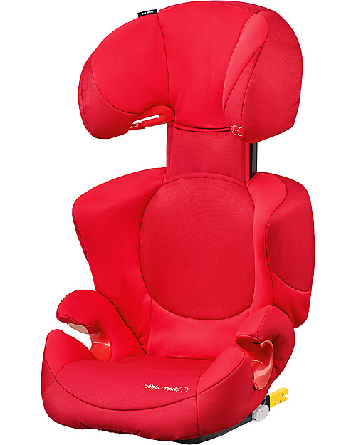Bébé Confort/Maxi Cosi Rodi Xp Fix Car Seat 2/3 Group, Poppy Red - From 3.5 to 12 years, Maximum Protection Car Seats Group 2/3