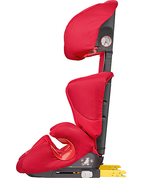 Bébé Confort/Maxi Cosi Rodi Xp Fix Car Seat 2/3 Group, Poppy Red - From 3.5 to 12 years, Maximum Protection Car Seats Group 2/3