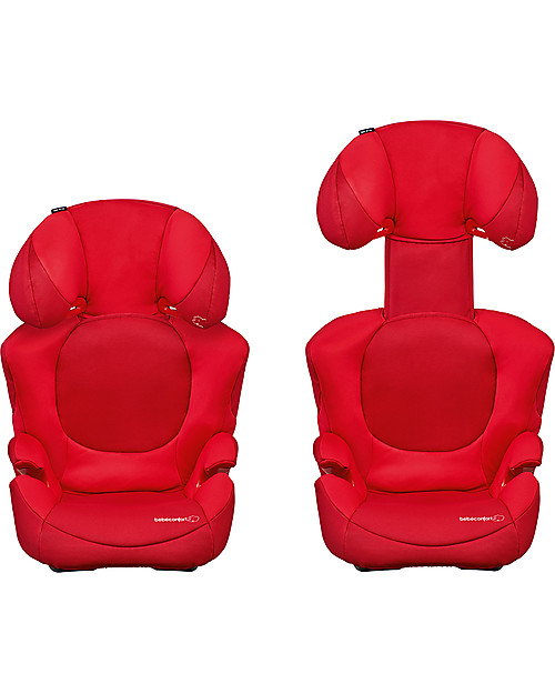 Bébé Confort/Maxi Cosi Rodi Xp Fix Car Seat 2/3 Group, Poppy Red - From 3.5 to 12 years, Maximum Protection Car Seats Group 2/3