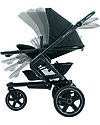 Bébé Confort/Maxi Cosi Stroller Nova 3 Wheels, Nomad Black - Up to 3.5 years, hands-free folding! Pushchairs