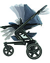 Bébé Confort/Maxi Cosi Stroller Nova 3 Wheels, Nomad Blue - Up to 3.5 years, hands-free folding! Pushchairs