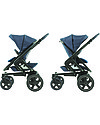 Bébé Confort/Maxi Cosi Stroller Nova 4 Wheels, Nomad Blue - Up to 3.5 years, hands-free folding! Pushchairs