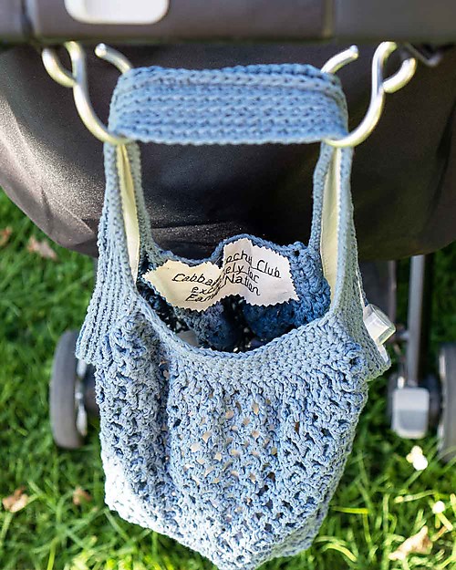 Cabbage Crochet Club for Family Nation Everyday Ecru Bag with