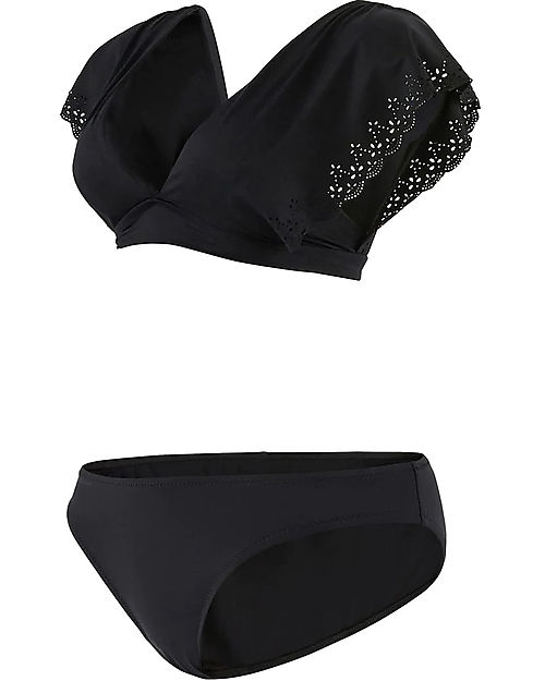 Cache Coeur Bloom Beach Maternity Bikini - Black Bikinis And Tankinis