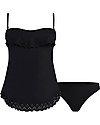 Cache Coeur Bloom - Maternity Tankini Swimsuit - Black Swimsuits