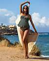 Cache Coeur Bloom Maternity Tankini Swimsuit - Khaki Bikinis And Tankinis