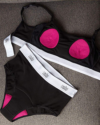 Cache Coeur High Waist BodyGuard Culotte - Black - Soft and Ultra Absorbent Briefs