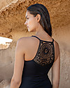 Cache Coeur Maori Ethnic Maternity Tankini Swimsuit - Black Bikinis And Tankinis