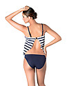 Cache Coeur Marina, Maternity Tankini Swimsuit - Blue and White stripes Swimsuits