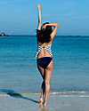 Cache Coeur Marina, Maternity Tankini Swimsuit - Blue and White stripes Swimsuits