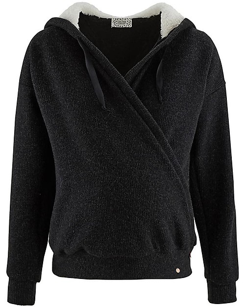 Cache Coeur Maternity and Nursing Hoodie Sweatshirt Sweet Home - Black - Ultra Comfortable! Sweatshirts