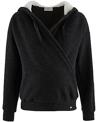 Cache Coeur Maternity and Nursing Hoodie Sweatshirt Sweet Home - Black - Ultra Comfortable! Sweatshirts