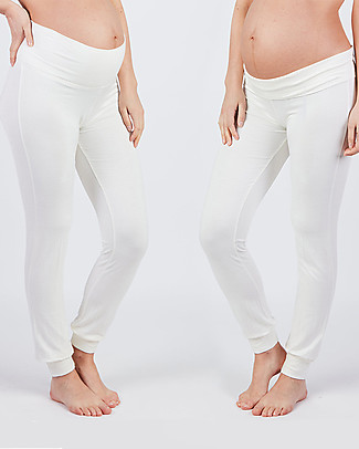 Cache Coeur Maternity Pajama Leggings Sofia - Pearl - Soft Bamboo Fabric! Pyjamas