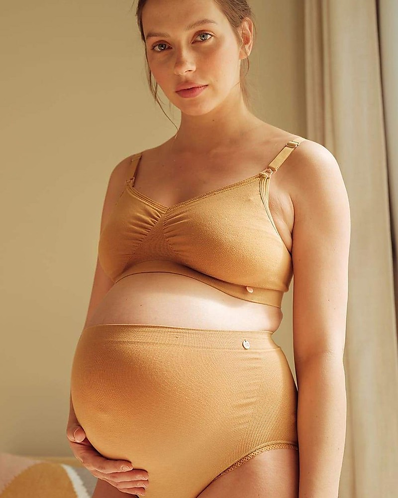 Cache Coeur Organic Pregnancy Culotte - Organic Cotton - Cumin -  Comfortable and Reinforced unisex (bambini)