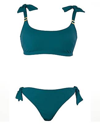 Cache Coeur Two-pieces Maternity Swimsuit Porto Vecchio - Green - UPF 50+ UV - Oeko-Tex Certified Bikinis And Tankinis