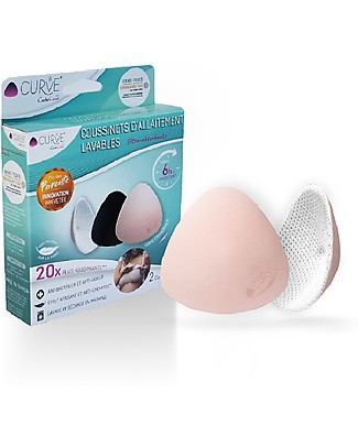 Cache Coeur Washable Nursing Pads Curve Slim Oeko-Tex Certified - Patented and Oeko-tex certified Breast Pads