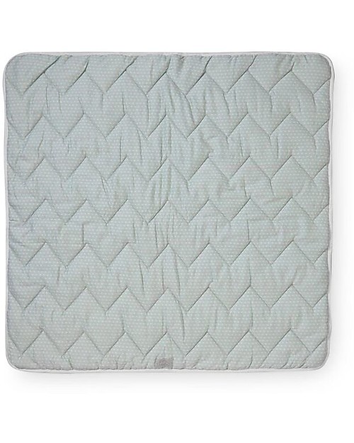 Camcam Copenhagen Quilted Baby Blanket, Sashiko Mint - 100x100 cm ...