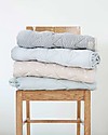 Camcam Copenhagen Quilted Baby Blanket, Sashiko Mint - 100x100 cm, Organic Cotton Muslin Swaddle