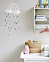 Camcam Copenhagen Rainbow Mobile, Rose - Hand made from felt and cotton! Mobiles