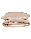 Camomile London Polka Dot Cot Duvet Cover, Peach/Parchment - 120 x 150 cm - 100% cotton Duvet Sets